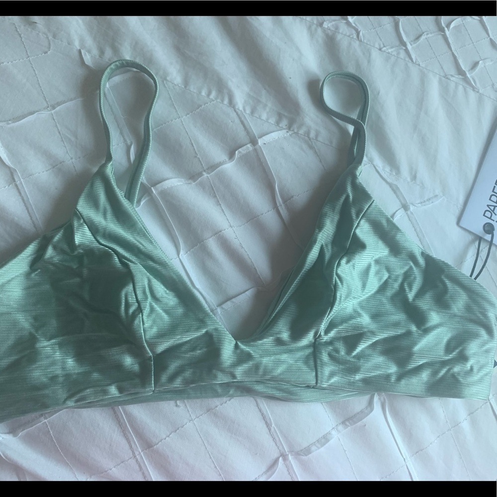 Paper Heart Swim Juniors Mint Top Size 4